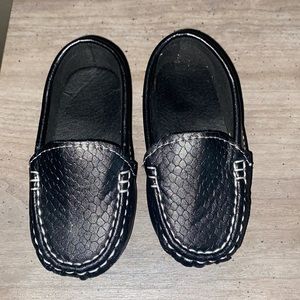 Toddler Boy Black Loafers